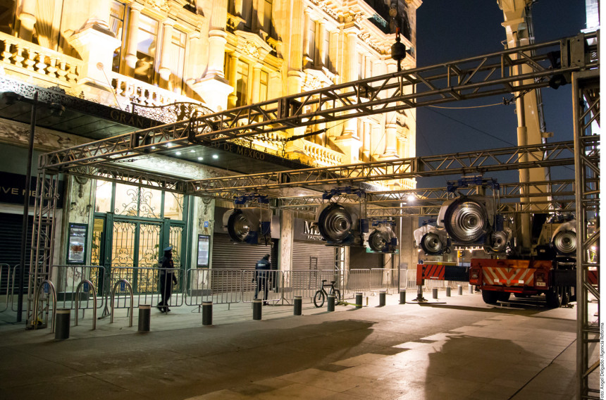 Foto: Set rodaje James Bond CDMX/ CFIlmaCDMX.