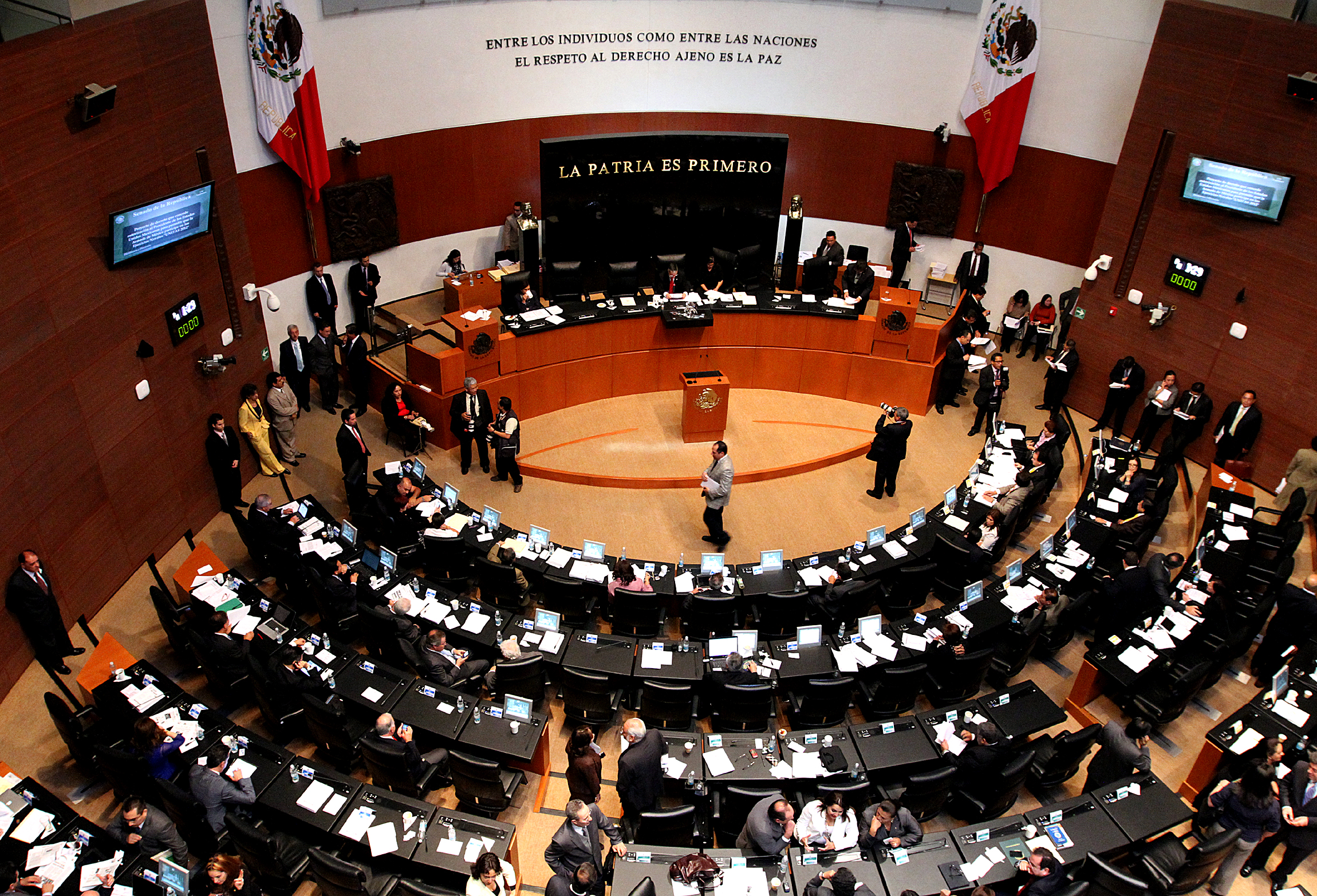 20426119. México, D.F.- Durante la sesión ordinaria en el Senado de la Republica. NOTIMEX/FOTO/BERNARDO MONCADA/BMR/POL/