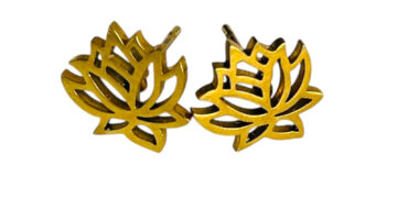Aretes de flor de loto