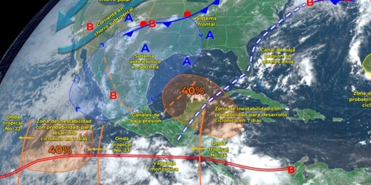 Entra la onda tropical 23 y 24 a México