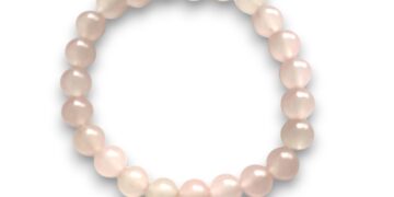 Pulseras de cuarzo rosa