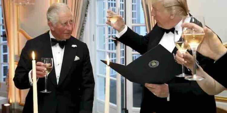 Donald Trump realiza la segunda visita oficial al Reino Unido