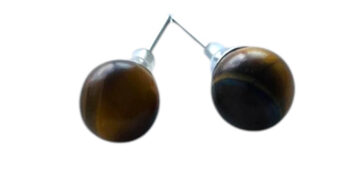 Aretes de ojo de tigre