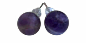Aretes de piedras naturales: Amatista