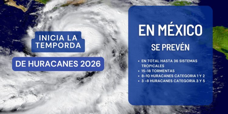 Inicia la temporada de huracanes 2026 en México