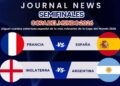 Francia, Inglaterra, Argentina y España en las semifinales del Mundial 2026